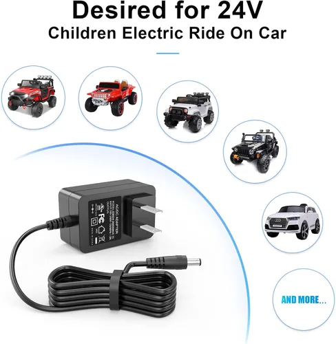 Vista 2 de 28.8V niños paseo en cargador de coche, cargador de batería 24V para paseo