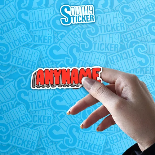 Vista 6 de Adhesivo de nombre personalizado - Adhesivo de nombre personalizado y adaptado, adhesivo de vinilo troquelado impermeable de 3 capas