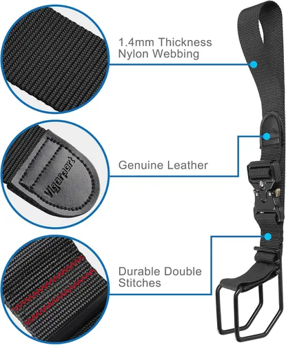 Vista 8 de Vigorport Correas de equipaje, correas de conector de equipaje para maletas, añade una bolsa y conecta tus 2 maletas juntas, correa de equipaje