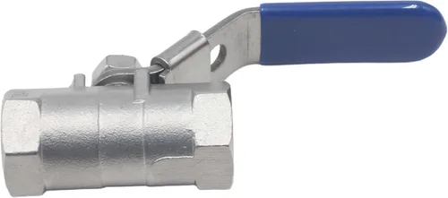 Vista 3 de HFS (R) Válvula de bola de una pieza 1/2" NPT hembra x 1/2" NPT hembra, acero inoxidable 304, 1000 CWP