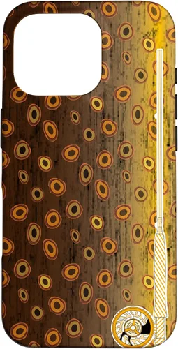 Vista 20 de Funda de pescador con estampado de trucha marrón para iPhone 16