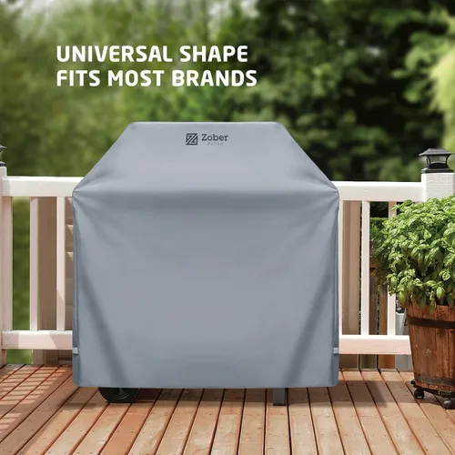 Vista 6 de Cubierta prémium para parrilla para todo tipo de clima, 58 pulgadas, doble capa de tela oxford 600D, 100 % impermeable, para parrilla a gas