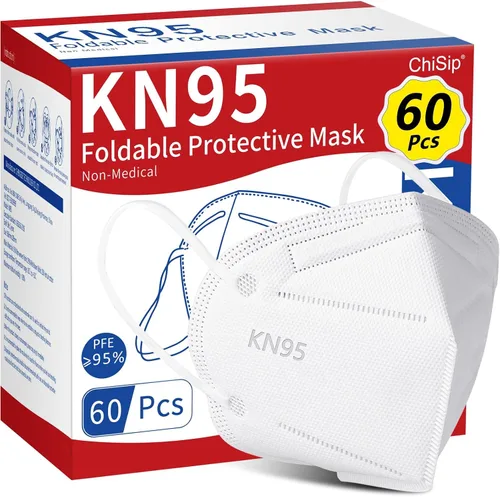 Vista 12 de ChiSip Mascarillas KN95 para adultos, mascarillas desechables de 5 capas Negro