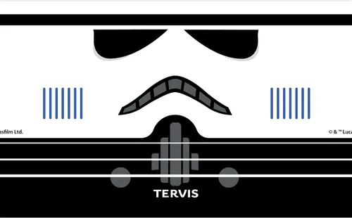 Vista 2 de Tervis Traveler - Vaso aislado de triple pared con detalle del casco de Star Wars mantiene las bebidas frías y calientes, 20 onzas, acero inoxidable