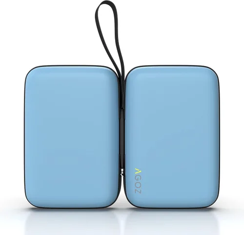 Vista 5 de AGOZ Funda de juego de cartas compatible con tarjetas de Pokémon, soporte resistente al agua con correa para la muñeca, funda de transporte
