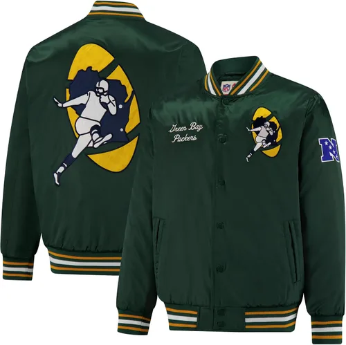 Vista 15 de Ultra Game Chaqueta de satén oficial de la NFL Supreme Heritage para hombre