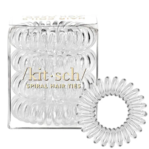 Vista 15 de Kitsch Henna - Coletas para pelo Coiled Plastic Ponytail Holders for Thick and Thin Hair Creaseless and Dent-Free Hair Ties No Damage Phone