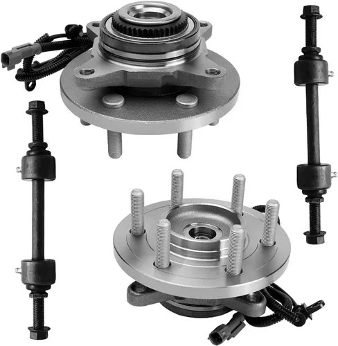 Vista 39 de Detroit Axle - Kit de suspensión delantera 4WD para Nissan Frontier Pathfinder Xterra, 2 cubos de rodamientos de ruedas, 2 brazos de control