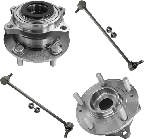 Vista 129 de Detroit Axle - Kit de suspensión delantera 4WD para Nissan Frontier Pathfinder Xterra, 2 cubos de rodamientos de ruedas, 2 brazos de control