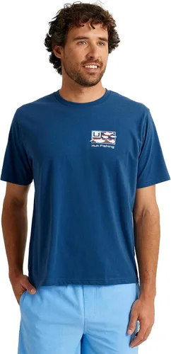 Vista 20 de HUK Mens Fishing Graphic Tee, Performance Short Sleeve, Quick-Dry Bass Bones - Búho nocturno