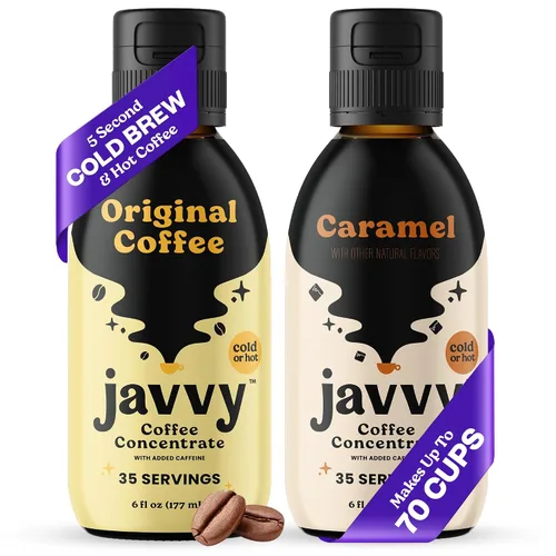 Vista 27 de Javy Coffee Concentrado - Café frío preparado, perfecto para café helado instantáneo, café frío y café caliente, paquete de 2 - Original descafeinado