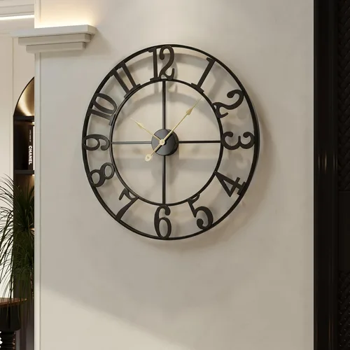 Vista 62 de Cuspin Reloj de pared de 24 pulgadas con engranajes, reloj de metal