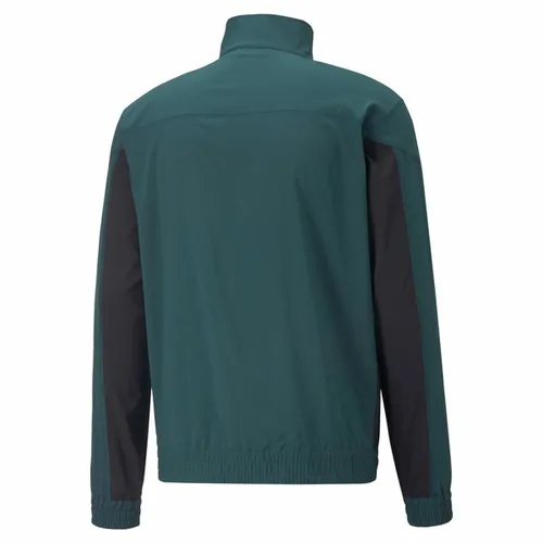 Vista 3 de Sudadera sin Capucha Hombre Puma Fit Woven Training Verde