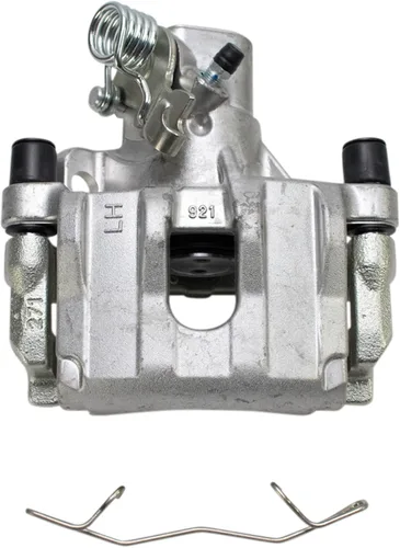 Vista 7 de TRQ Kit de pastillas de freno trasero y rotor, pinza de freno, kit químico, pastillas de freno, rotor de freno de cerámica premium recubierto G