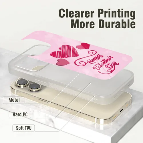 Vista 2 de Fundas de teléfono con diseño de amor para el día de San Valentín, para mujer, para iPhone 11, 12, 13, 14, 15, 16, 17, Pro Max Plus Mini