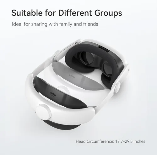 Vista 6 de KIWI design Comfort Head Strap Compatible with Meta Quest 3 Accessories, Elite Strap Replacement for Enhanced Support