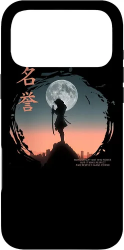 Vista 22 de Futuristic Ghost Samurai in Japanese Retro Cyberpunk Warrior Case for iPhone 17