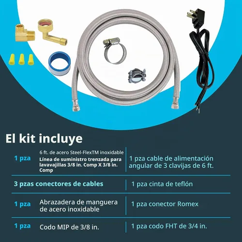 Vista 3 de EZ-Flo 48337 - Kit de instalación de lavavajillas