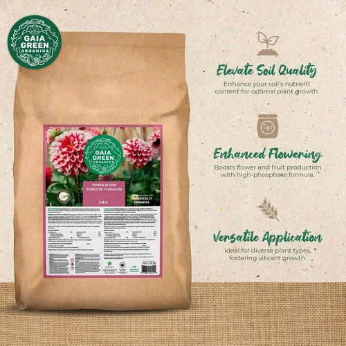 Vista 2 de GAIA GREEN Organics 22.0 lbs de alto fosfato Power Bloom Plant Food Root Developer Suplemento Mezcla para floración y fructificación prolíficas