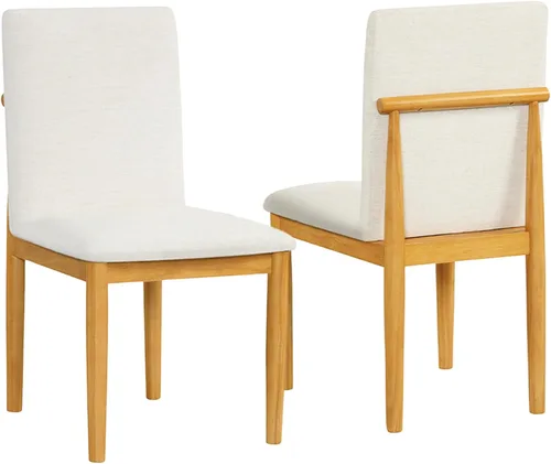 Vista 25 de HomePop Parsons - Silla de comedor, color gris (juego de 2)
