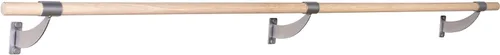 Vista 9 de VITA Barre - Barra de ballet individual montada en la pared, clásica WB15, madera Altura fija, fabricada en Estados Unidos, equipo de ejercicio