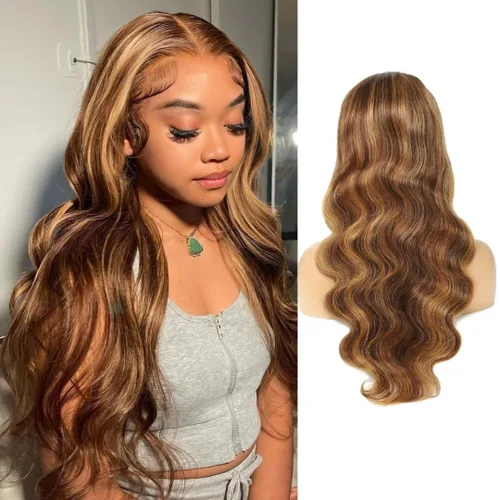 Vista 22 de ALHER Short Bob Wig Human Hair Small Cap Lace Front Wigs Straight, 13X4 Transparent Lace Frontal Wigs 180% Density for Women, Natural Color, Cap