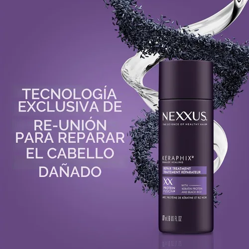 Vista 3 de Nexxus Keraphix - Crema reparadora de daños y tratamiento de prelavado, 6
