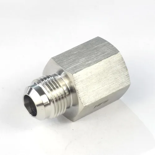 Vista 4 de HFS (R) 1/2" hembra NPT a 1/2" macho SAE tubería adaptador reductor acero inoxidable 304