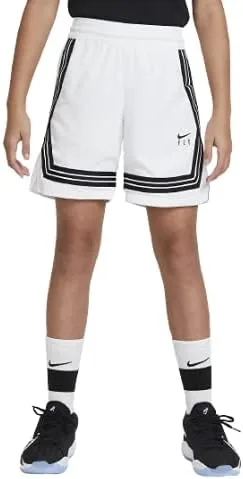 Vista 2 de Nike Big Kids Girls Fly Crossover Training Shorts BlackWhite