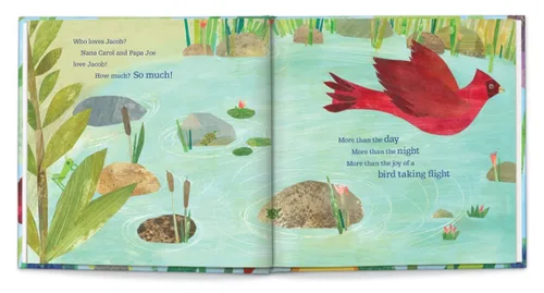 Vista 5 de Who Loves Me? (Twins) - Historia infantil personalizada - I See Me! (tapa dura azul)