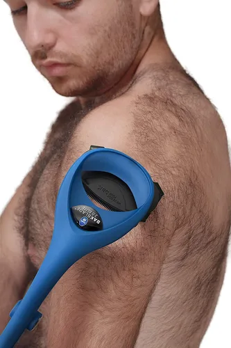 Vista 6 de BAKblade 2.0/ELITE PLUS - Depilador de espalda y afeitadora corporal (bricolaje), mango ergonómico fácil de usar para una afeitada sin dolor, 3