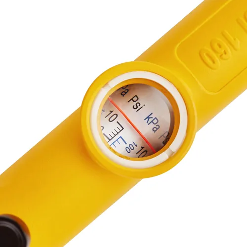 Vista 3 de DEWALT Inflador de vidrio con válvula de purga, manguera de 15 "y portabrocas de bola, 160 PSI máx