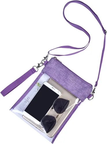 Vista 13 de Clear Crossbody Purse Bag Stadium Approved Clear Tote Bag for Work Concert Sports