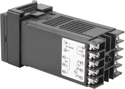 Vista 4 de Controlador de temperatura PID digital REX-C100 Regulador de temperatura del termostato 100-240 V Salida de relé 1500VAC, 14 bits