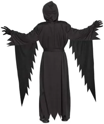 Vista 3 de Fun World Disfraz patriótico de cara de fantasma para niños, Negro