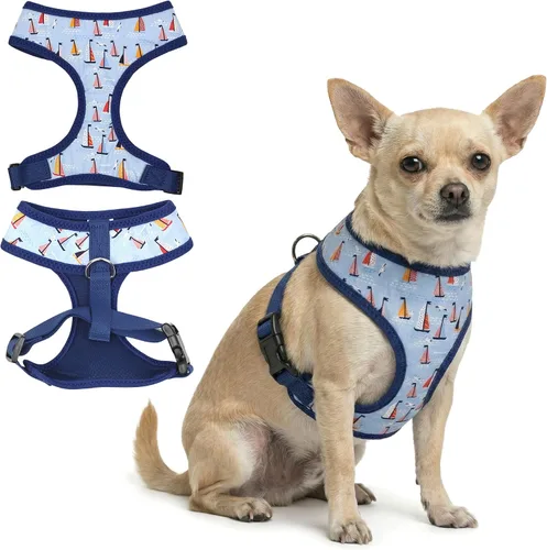 Vista 44 de Arnés para perro Parisian Pet - Arnés de libertad ajustable - Chaleco para perro de camuflaje verde - Arnés para perro de 100% tela de malla