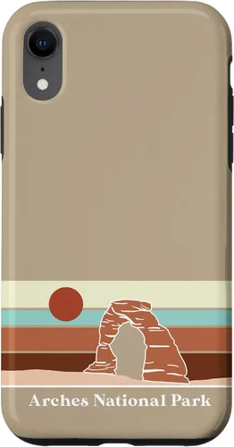 Vista 9 de iPhone 12 mini Retro Arches Parque Nacional Vintage Raya Delicado Arco Utah Caso