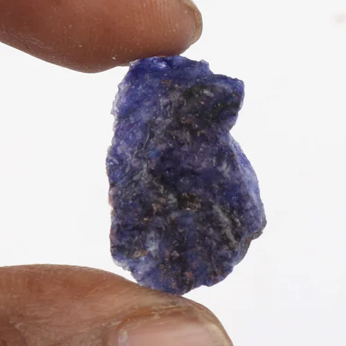 Vista 3 de gemhub Piedra de zafiro en bruto 16.00 Ct cristal de zafiro para el diseñador de decoración del hogar - Piedra preciosa de zafiro azul crudo FD-383