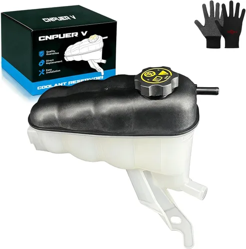 Vista 11 de Tanque de depósito de refrigerante de aluminio con tapa compatible con Ford F600 F700 F800 1980-1999 y Ford B-Series Bus, tanque de recuperación