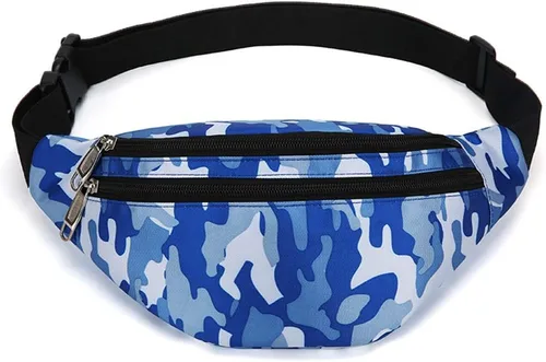 Vista 30 de Riñonera para hombres y mujeres, de moda e impermeable con cinturón ajustable, bolsas de riñonera casuales para correr, deportes, viajes. beige