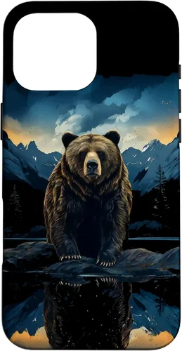 Vista 19 de Bear Grizzly Animal Mountain Hiking Case for iPhone 16