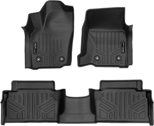 Vista 20 de SMARTLINER Juego de tapetes de piso de primera fila para Toyota Tacoma 2005-2011