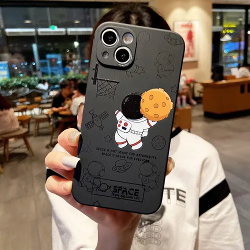 Vista 3 de Yonds Queen Funda protectora de TPU suave a prueba de golpes para iPhone SE 2022 (3ª generación) iPhone 7/8/SE2 (2020), diseño espacial