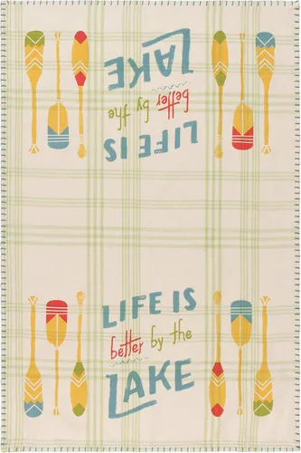 Vista 10 de Now Designs Cheeky Berry - Toalla de cocina con estampado de bayas, color morado