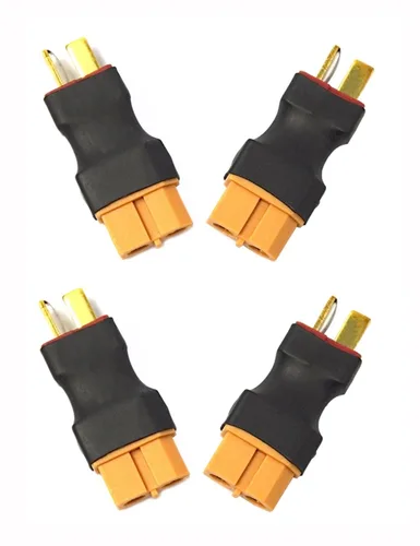 Vista 7 de Readytosky XT60 hembra a macho adaptador de conector de enchufe en T sin cables, conectores de batería RC LiPo para conector macho Deans a XT60