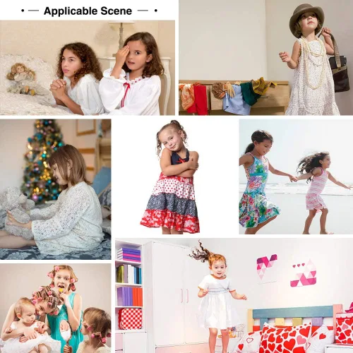 Vista 3 de uideazone Camisones para niñas, con mangas con vuelo, vestido de pijama con estampado 3D de princesa, talla 5-12