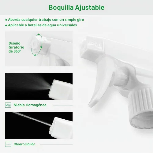 Vista 4 de Cindy's Tape Botellas de plástico negras para soluciones de limpieza de 16 onzas (paquete de 4), resistentes, opacas, recargables, reutilizables