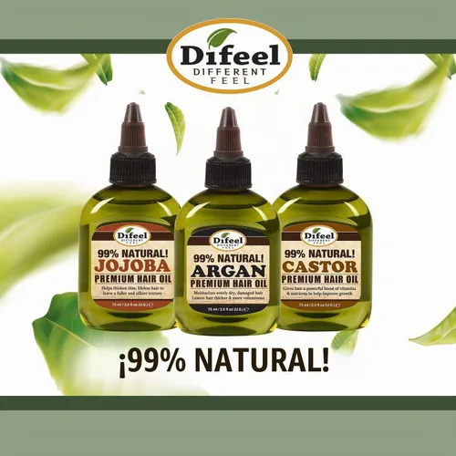 Vista 5 de Difeel Premium Castor Plus Tea Tree - Pro-Growth + Scalp Care Aceite para el cabello prémium de 2.5 onzas