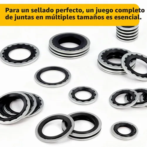Vista 4 de Kit de 52 juntas de CA – R134a Kit de sellado de CA con juntas de compresor, arandelas de sellos de línea de A/C para reparación y mantenimiento