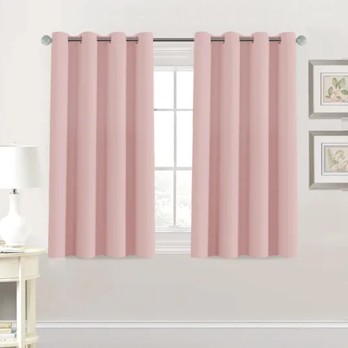 Vista 355 de Cortina opaca para puerta de armario, división de habitación, cortina de tratamiento de ventana para dormitorio, cortina de privacidad con Verde